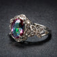 Mystic Rainbow Topaz Sterling Silver Ring
