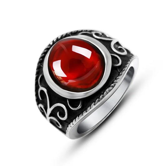 Vintage Augen Granat Ring