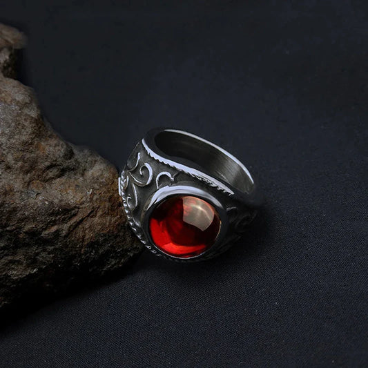 Vintage Augen Granat Ring