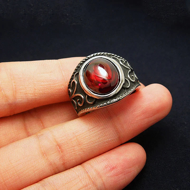 Vintage Augen Granat Ring