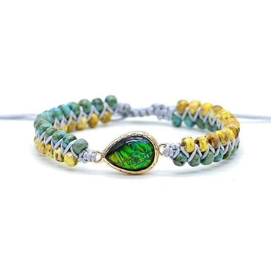Spirituell verstärkendes Armband aus grünem Opal