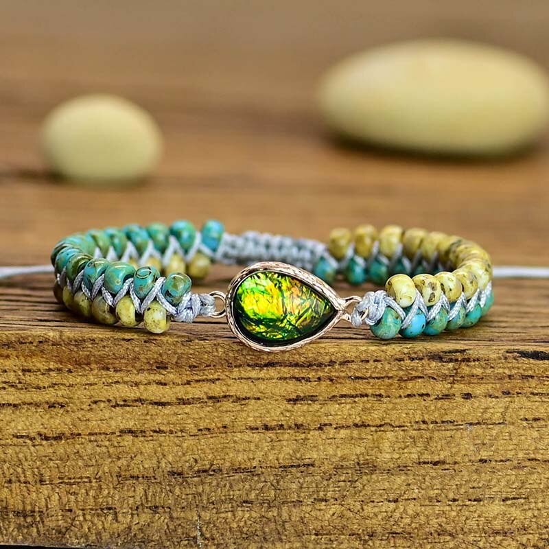 Spirituell verstärkendes Armband aus grünem Opal