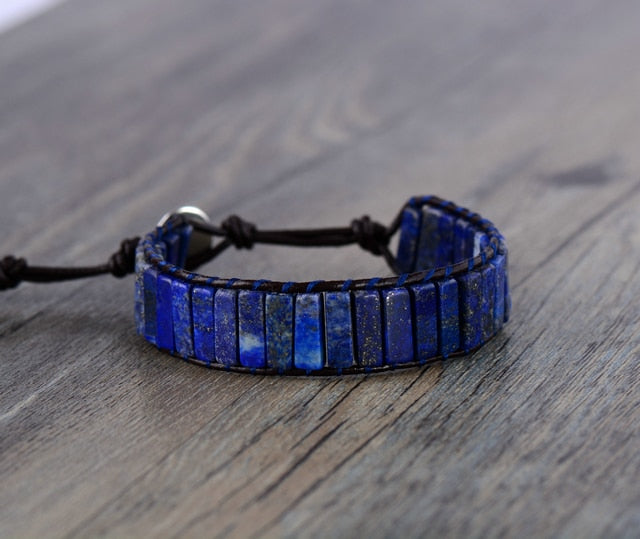 Lapis Lazuli Tube Bracelet
