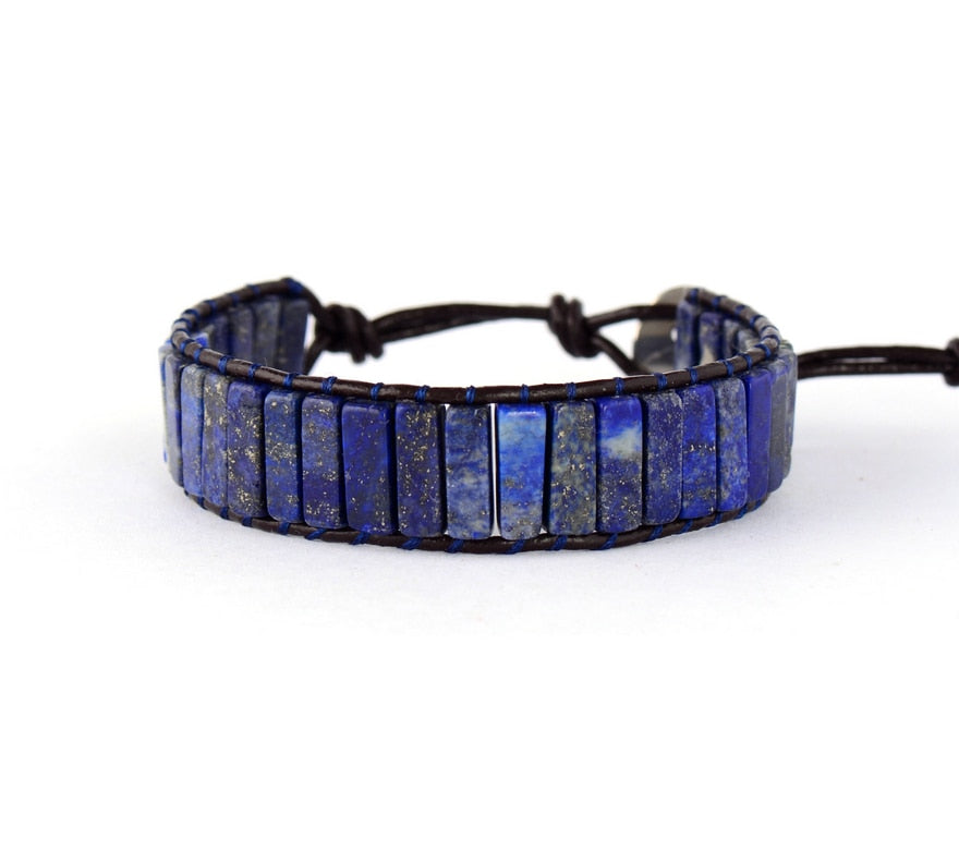 Lapis Lazuli Tube Bracelet