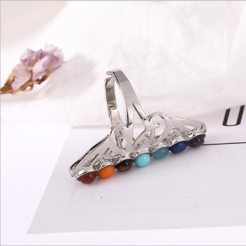 Lovely 7 Chakra Reiki Ring
