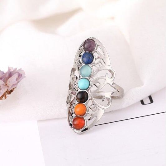 Lovely 7 Chakra Reiki Ring