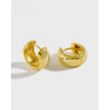Aurora Minimalist 925 Sterling Silver Hoop Earrings