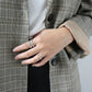 X 925 Sterling Silver Adjustable Ring