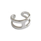 Helena 925 Sterling Silver Adjustable Ring