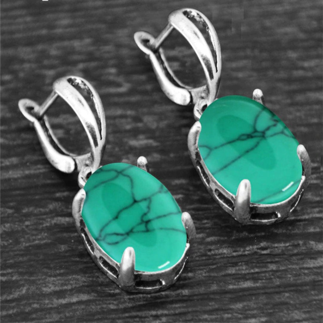 Spiritual Crystal Silver Plated Earrings