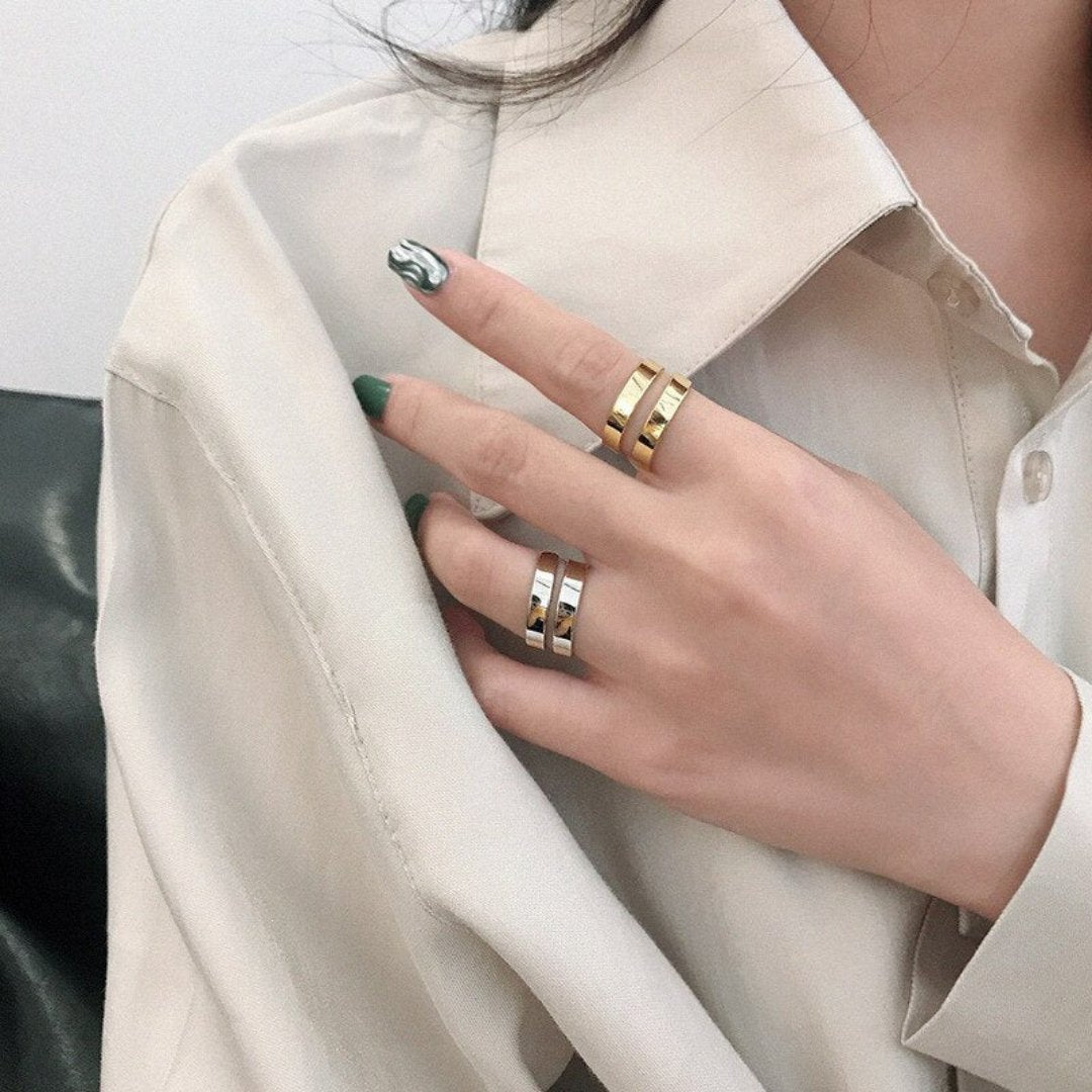Spiral 925 Sterling Silver Adjustable Ring