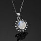 Vintage Moonstone Silver Necklace