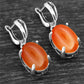 Spiritual Crystal Silver Plated Earrings