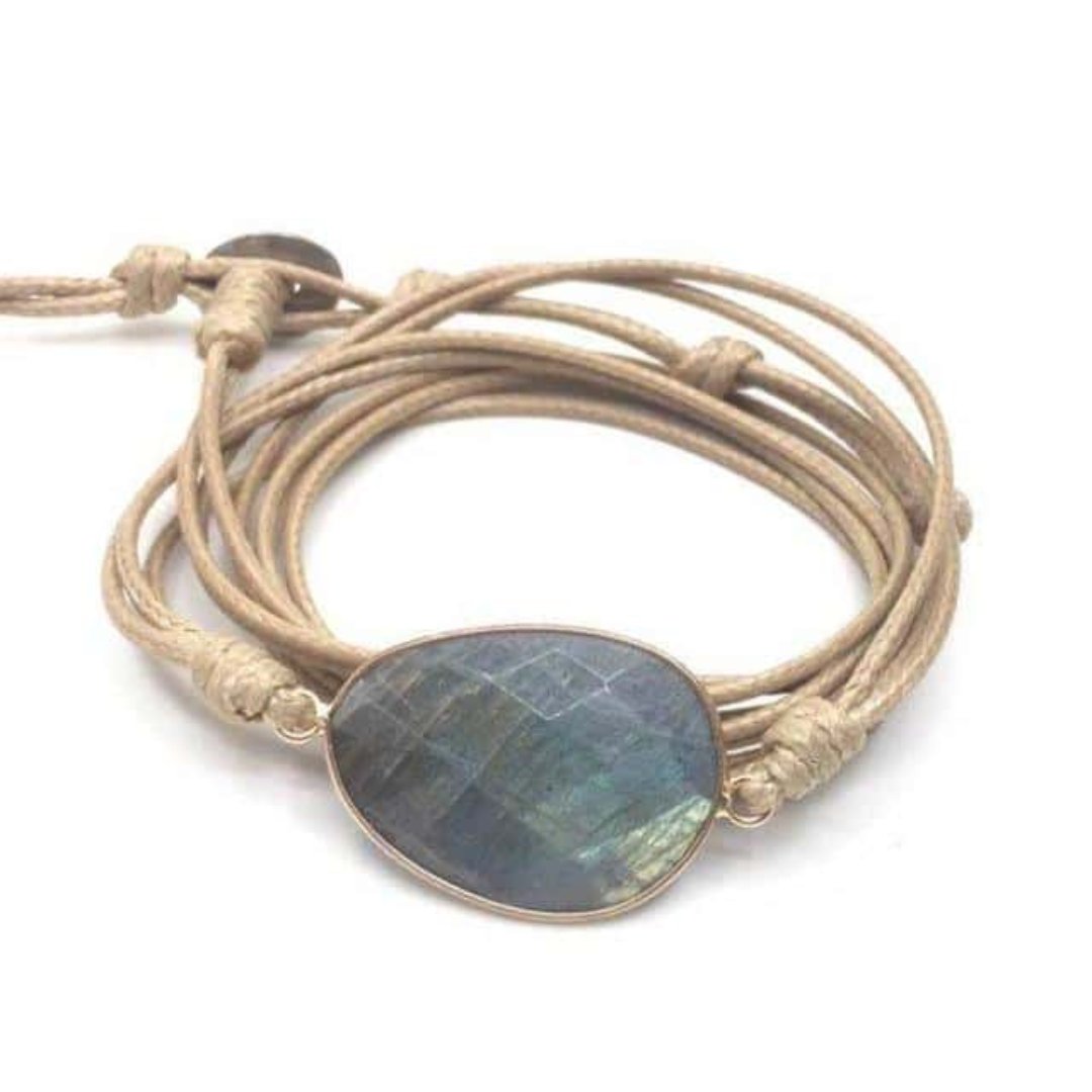 Boho Labradorit Armband 