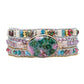 Oval Mixed Color Calcite Wrap Bracelet
