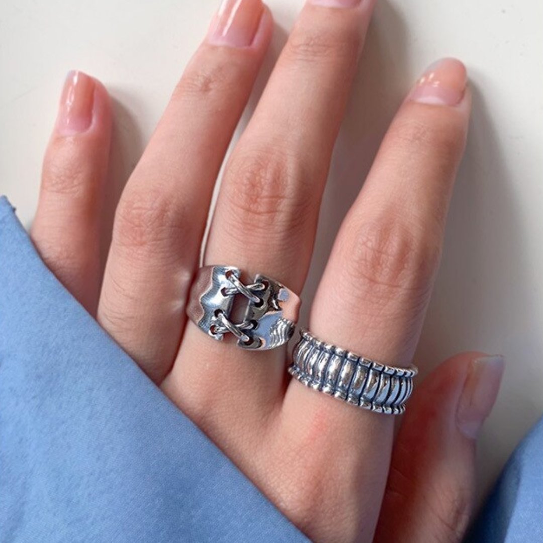 Verstellbarer Ring Alesia aus 925er Sterlingsilber