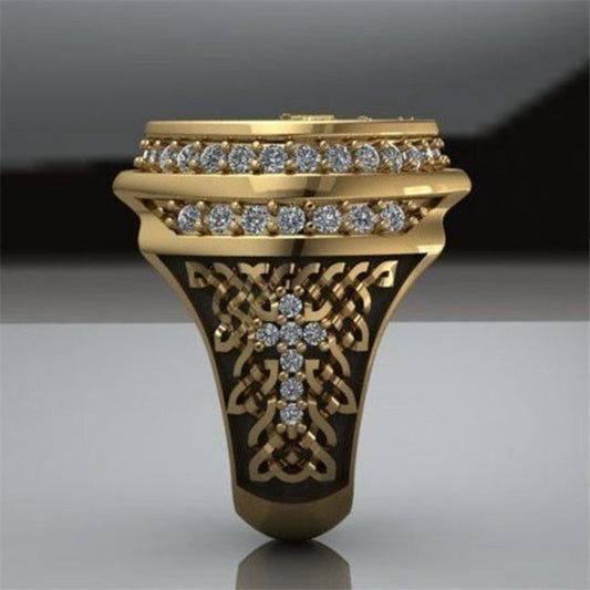 Enchanting Double Headed Eagle Zirconia Ring