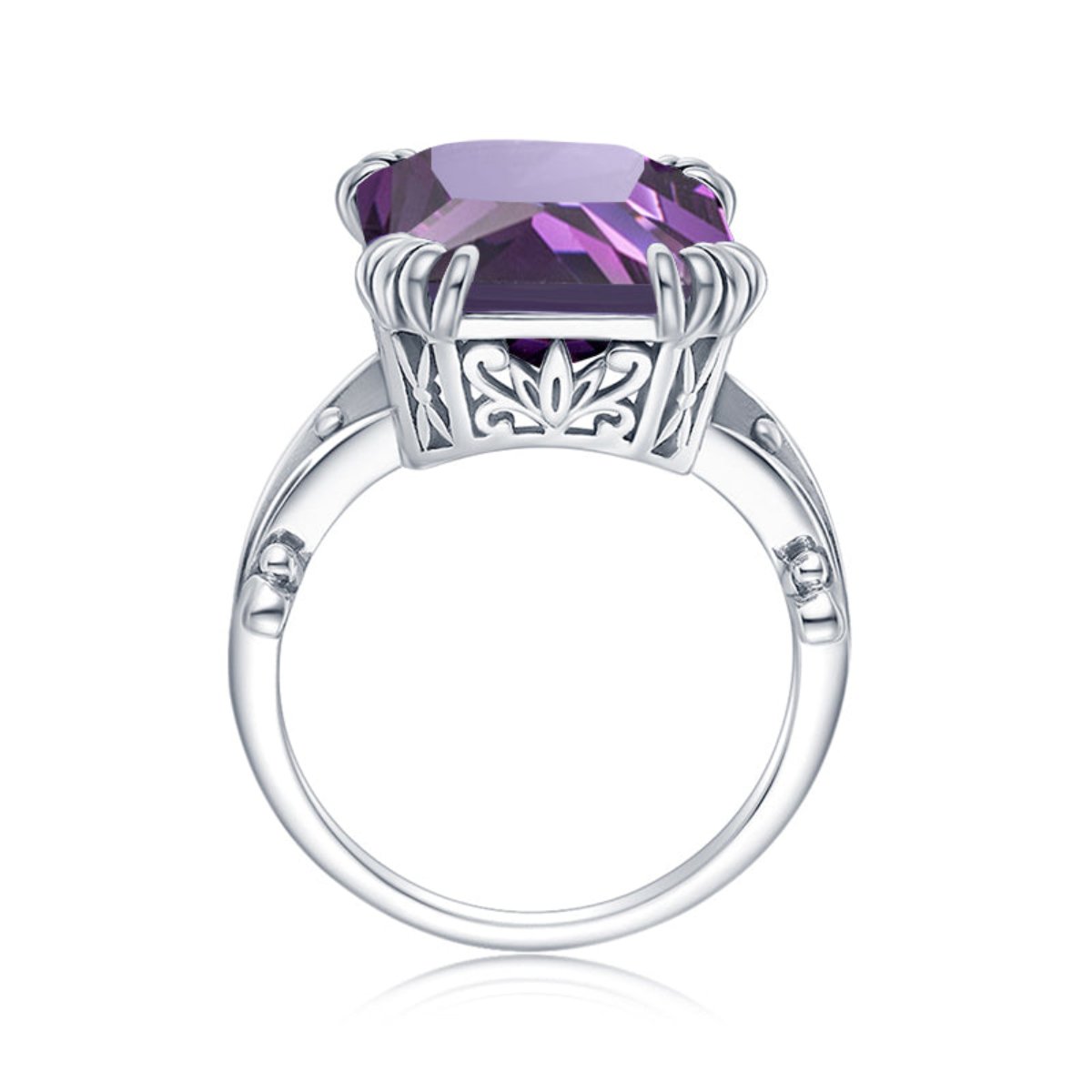 Vintage Amethyst 925 Sterling Silber Ring