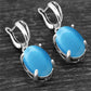 Spiritual Crystal Silver Plated Earrings