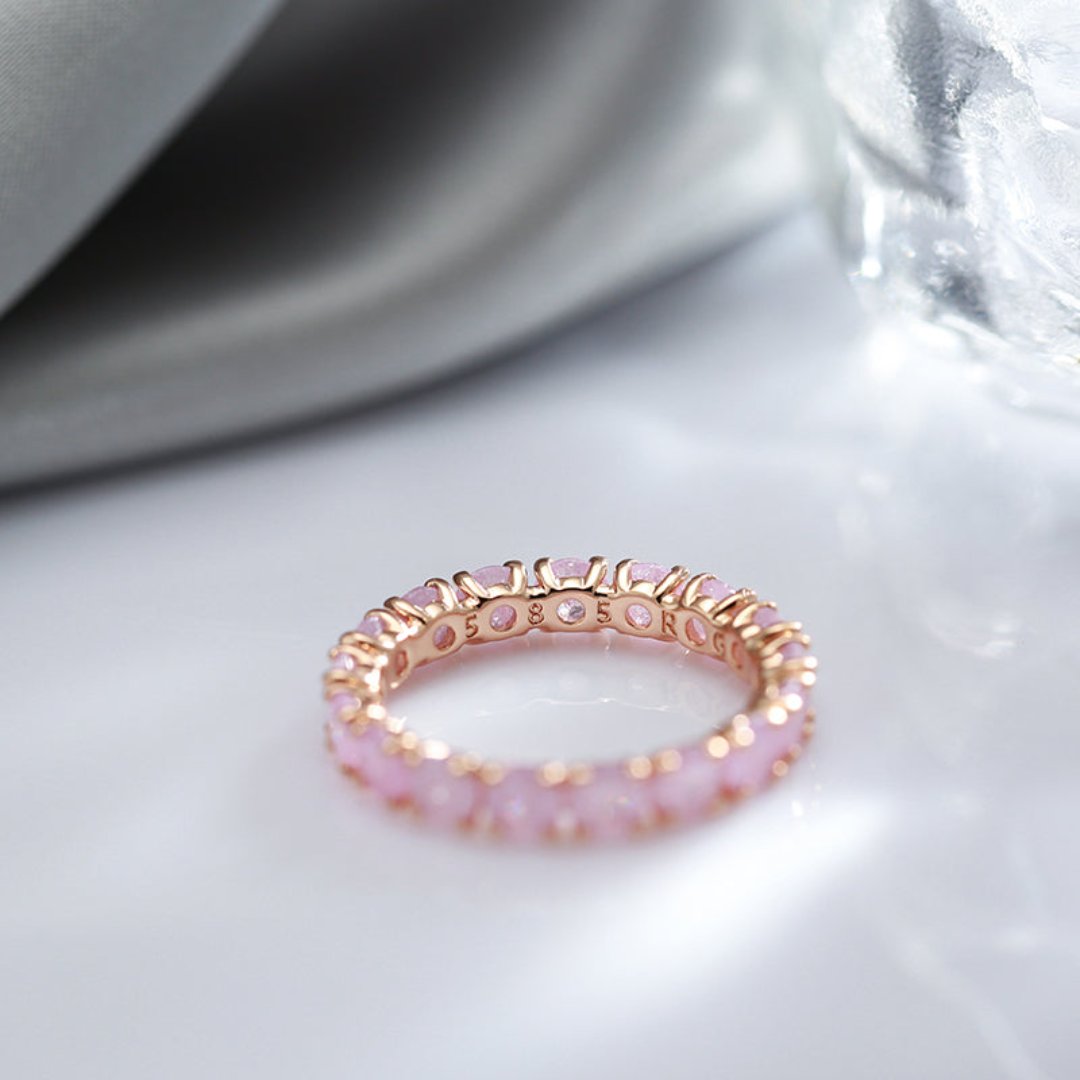 Luxury Zirconia Round Gold Plated Ring