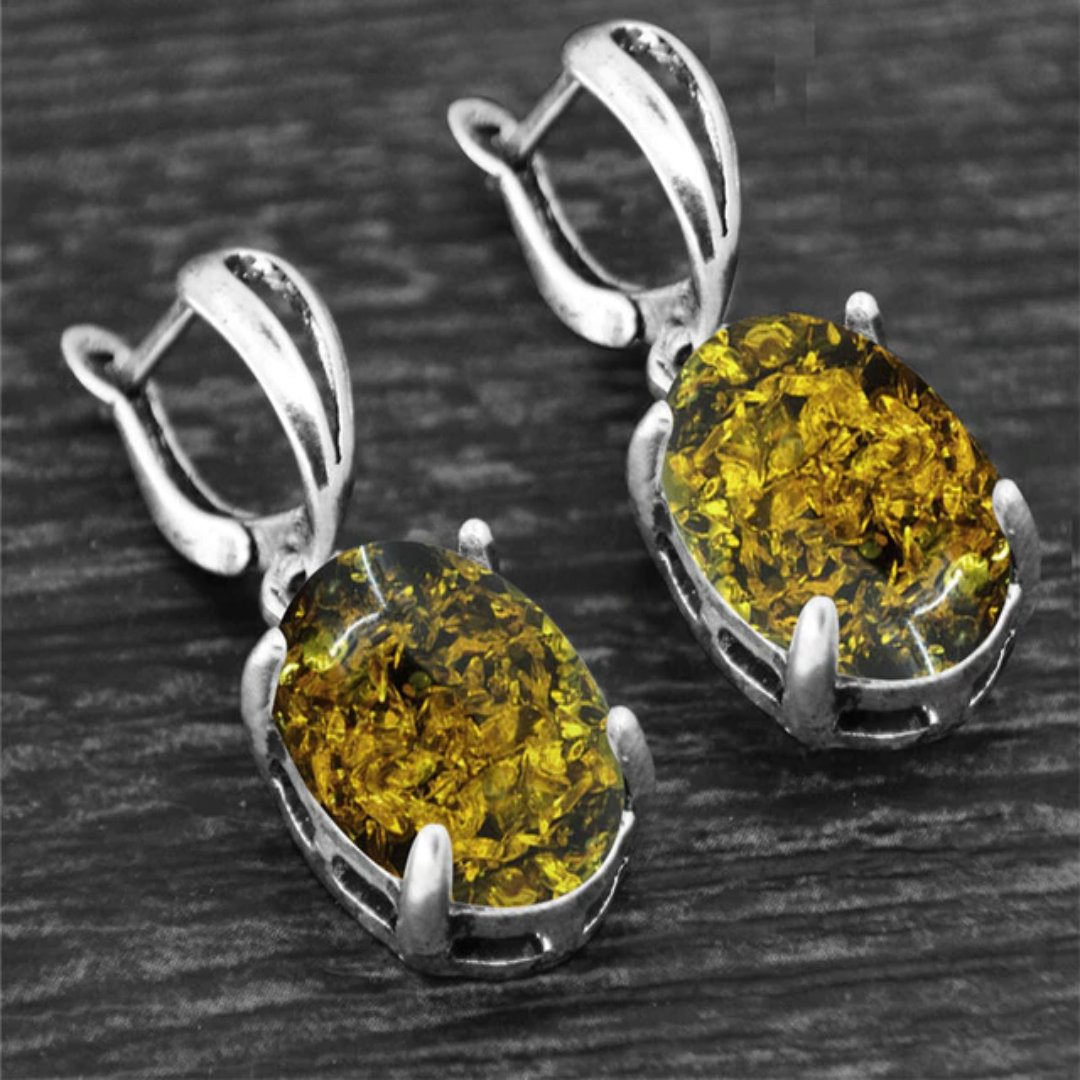 Spiritual Crystal Silver Plated Earrings