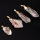 Natural Rainbow Rose Quartz Necklace