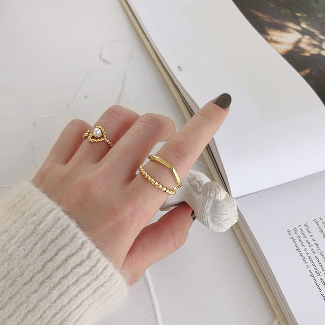 Verstellbarer Ring Elanor 925 Sterling Silber