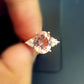 Chic Pink Oval Quartz Ring