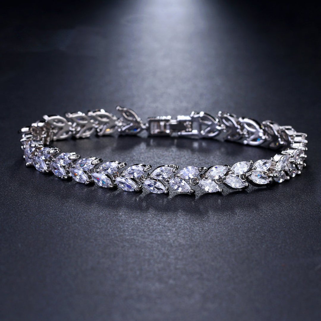 Enchanting White Zirconia & Muliticolors Bracelet