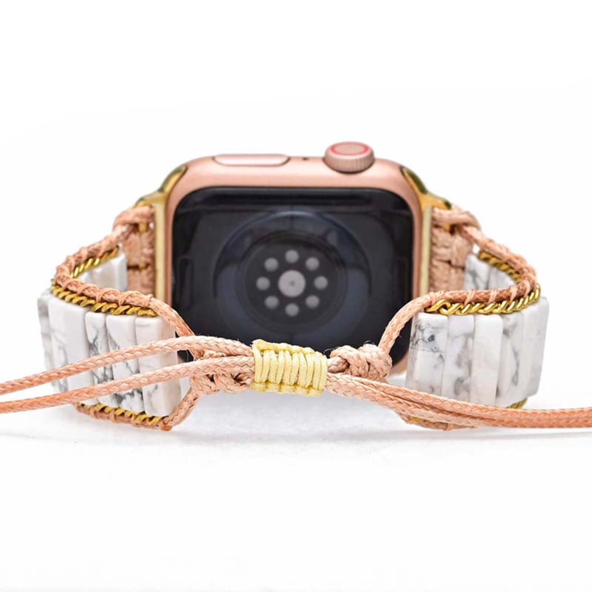 Fashionable White Howlite Apple Watch Strap