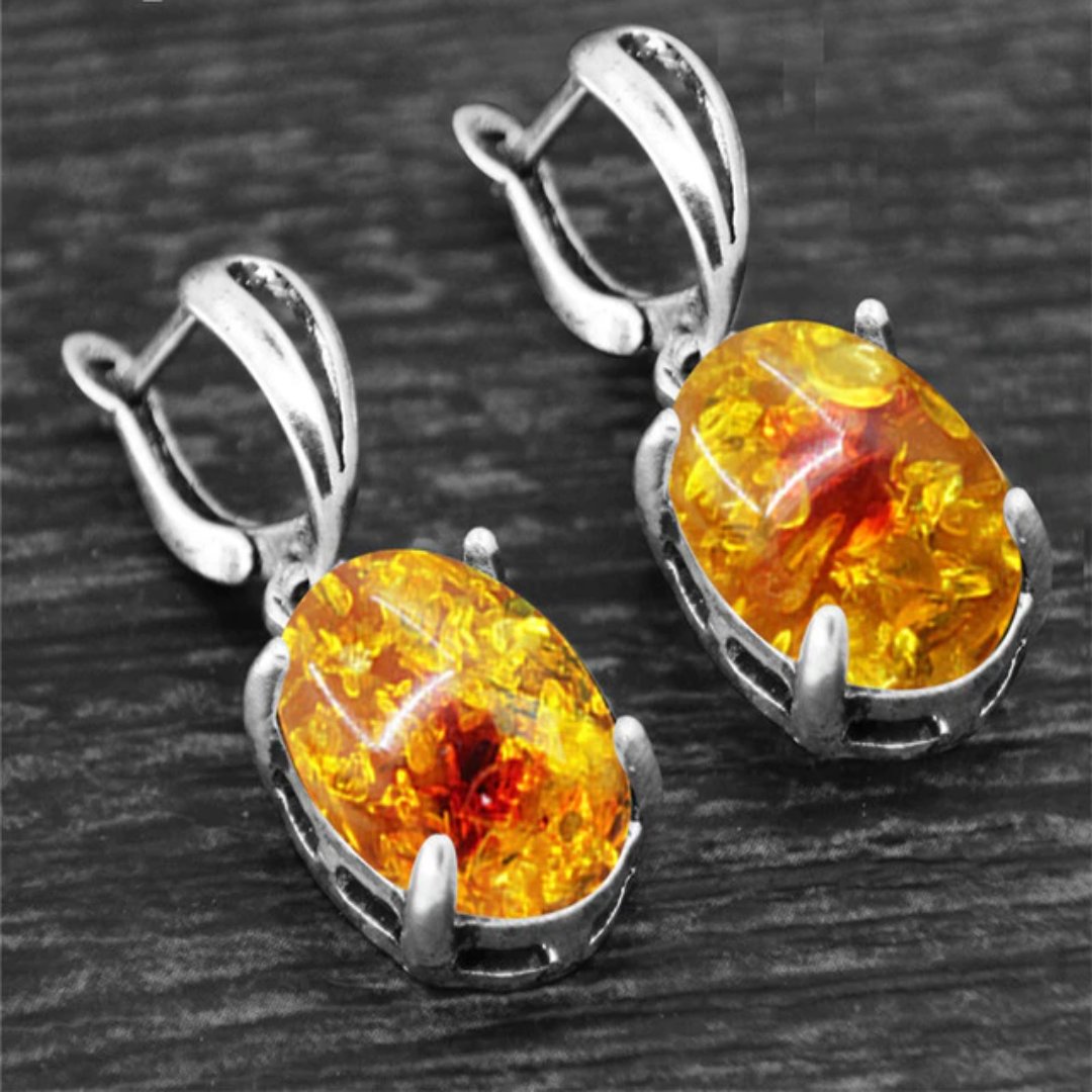 Spiritual Crystal Silver Plated Earrings