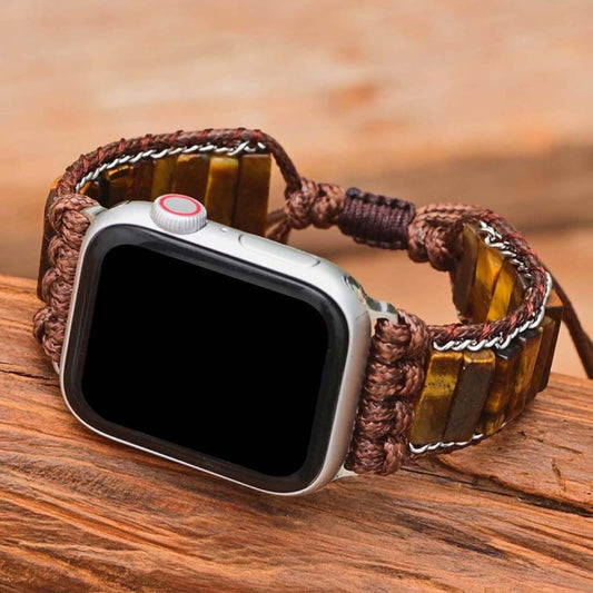 Böhmisches Tigerauge-Stein-Apple-Watch-Armband