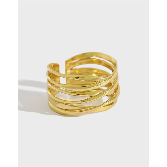 Celeste 925 Sterling Silver Adjustable Ring