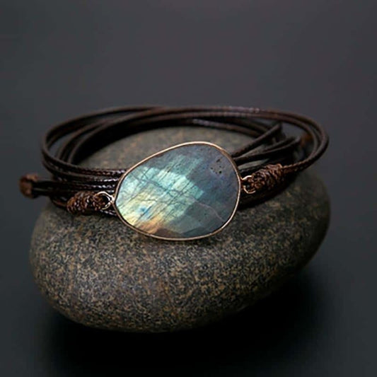 Boho Labradorit Armband 