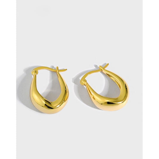 Cassandra 925 Sterling Silver Hoop Earrings