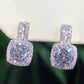 Shining Cubic Zirconia Stud Earrings