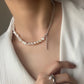 Lilienperle 925 Sterling Silber Halskette