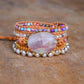 Cloudy Purple Jasper Wrap Bracelet