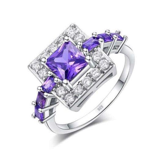 Amethyst Sterling Silber Ring 