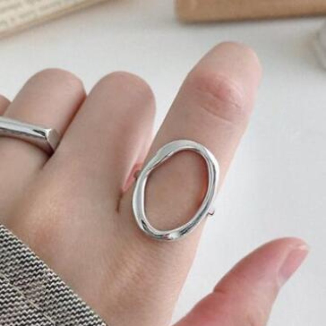 Luna 925 Sterling Silver Adjustable Ring