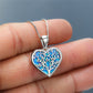 Tree Of Life Opal Heart Necklace