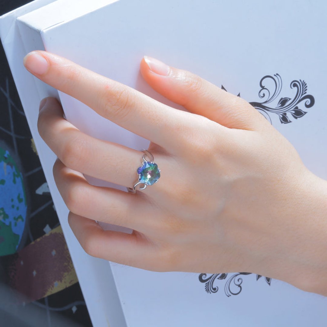 Mystic Topaz 925 Sterling Silver Ring