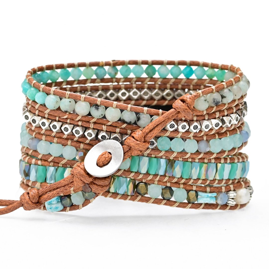 Böhmisches Amazonit-Apple-Watch-Armband