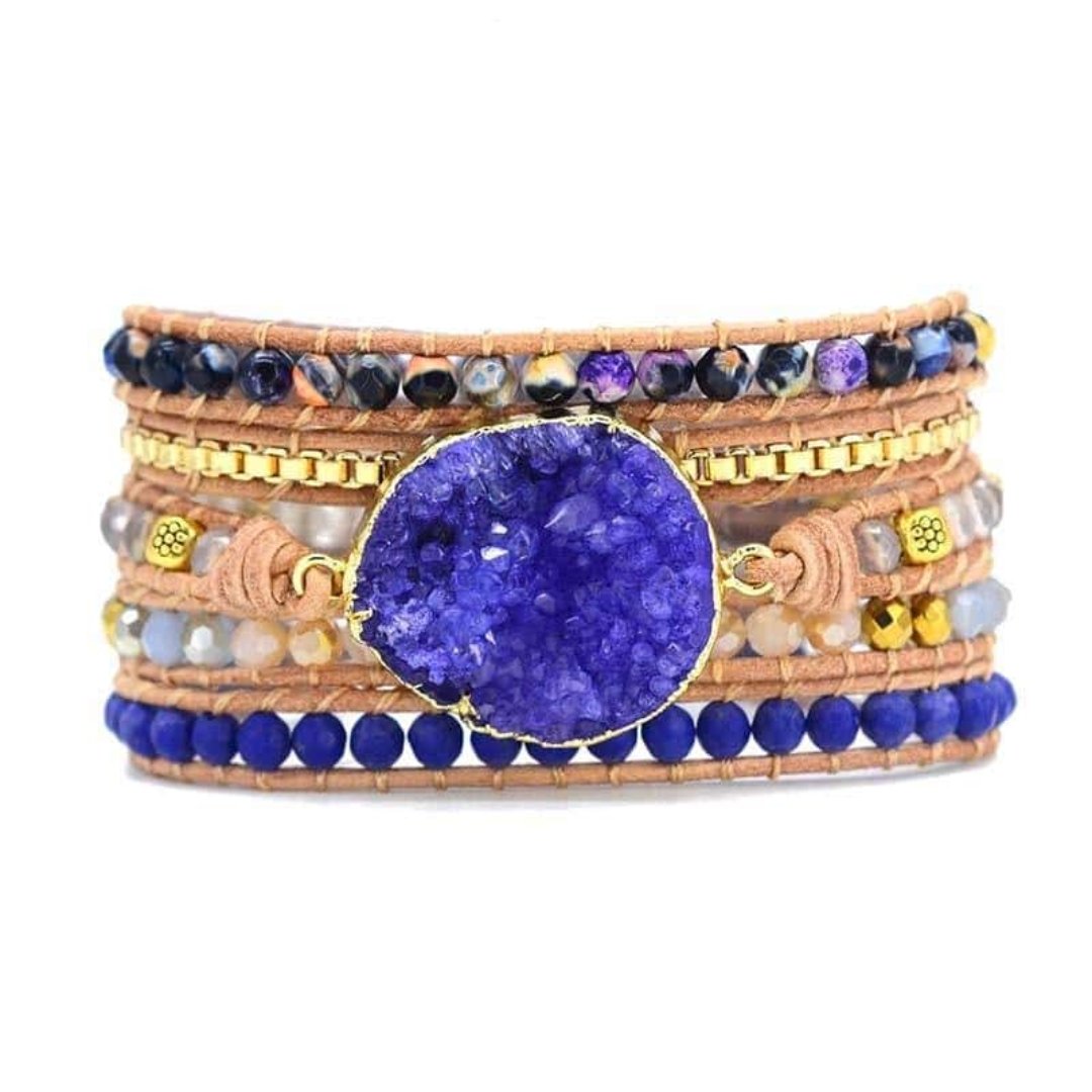 Calming Purple Druzy Bracelet