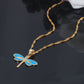 Spiritual Dragonfly Opal 925 Sterling Silver Pendant