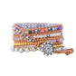 Cloudy Purple Jasper Wrap Bracelet
