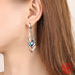 Elegant Crystals 925 Sterling Silver Earrings
