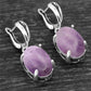 Spiritual Crystal Silver Plated Earrings