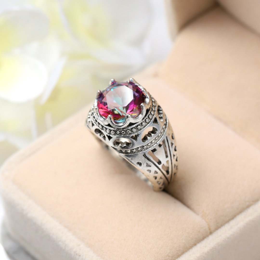 Königlicher Topas 925 Sterling Silber Ring 