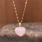 Spiritual Heart Natural Stone Necklace